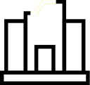 Stores covered white icon